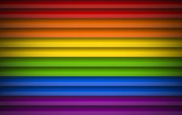 Darstellung Lgbt Regenbogen Farbe Panel Rollladen Tür Wand Hintergrund — Stockfoto