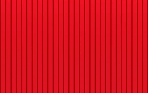 Rendering Moderno Metallo Rosso Pannelli Paralleli Parete Sfondo — Foto Stock