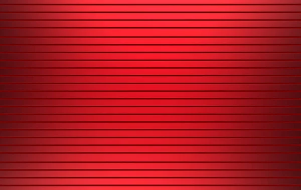 Рендеринг Красный Цвет Горизонтальная Металлическая Панель Параллельный Затвор Стены — стоковое фото