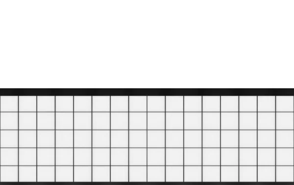 Απόδοση Μοντέρνο Ανατολίτικο Σχέδιο Τετράγωνο Σχήμα Μοτίβο Λευκό Φόντο Τοίχου — Φωτογραφία Αρχείου