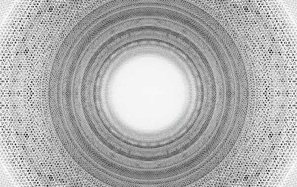 Απόδοση Ασημί Πλέγμα Κυκλική Σήραγγα Σχεδιασμό Art Τοίχο Φόντο — Φωτογραφία Αρχείου