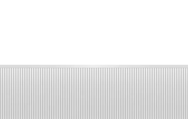 Рендеринг Минимальные Серые Вертикальные Панели Белом Пустом Фоне Стены — стоковое фото
