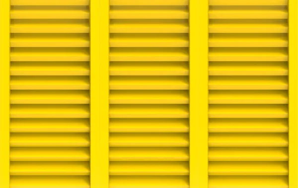 Rendering Modern Yellow Panel Window Door Design Wall Background — Stock Photo, Image