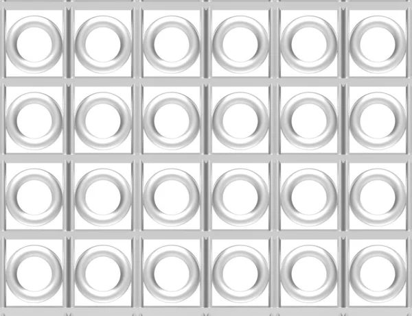 Rendement Moderne Argent Blanc Forme Circulaire Motif Mur Design Fond — Photo