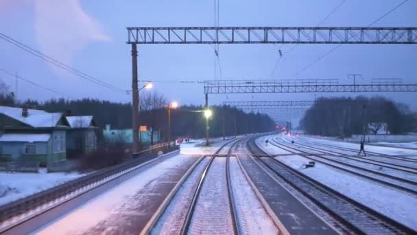 Widok Okna Pociągu — Wideo stockowe