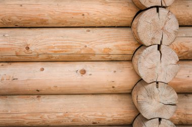 Güzel doğal arka plan deseni bir ahşap duvar. 