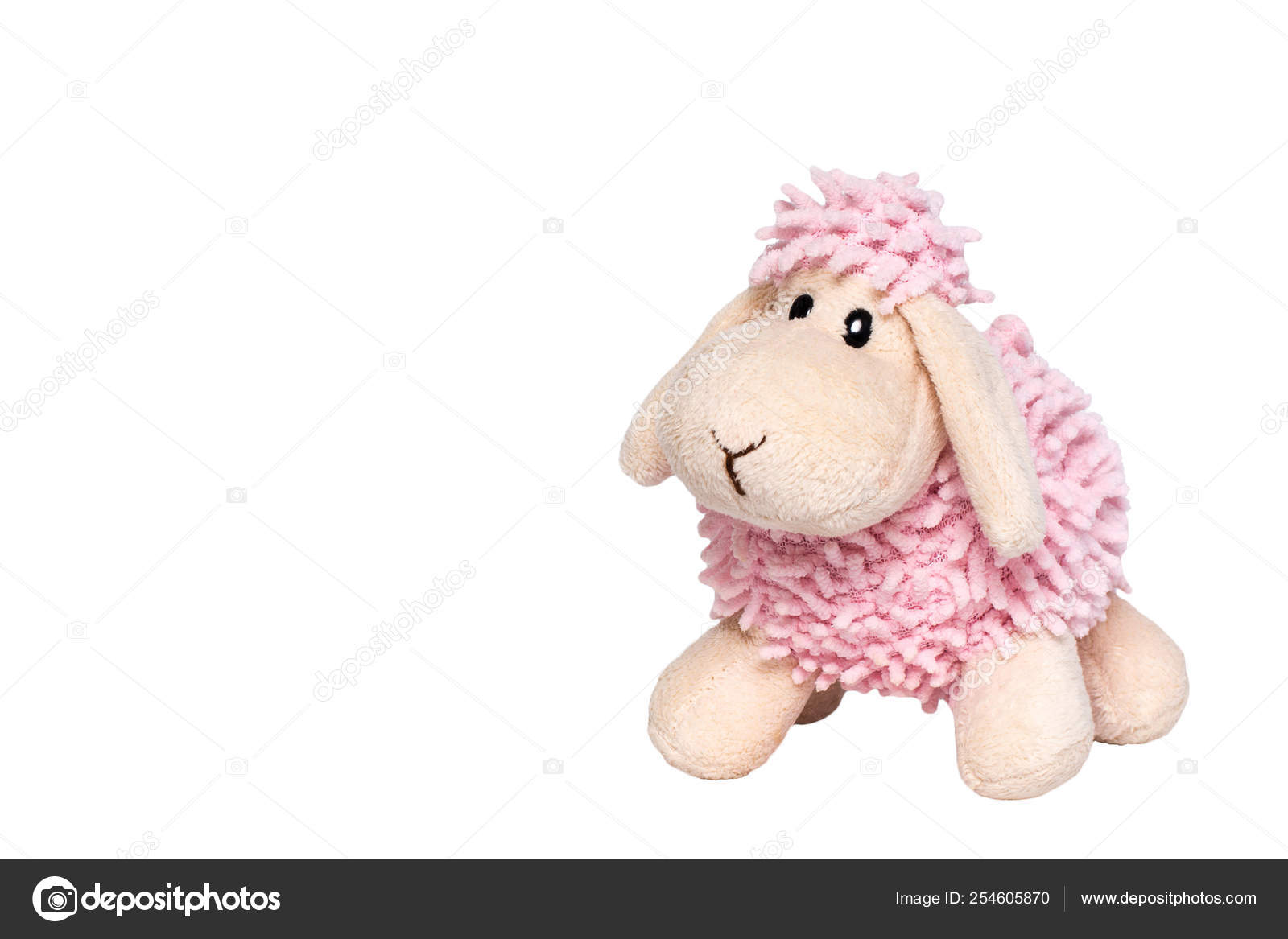 pink stuffed lamb