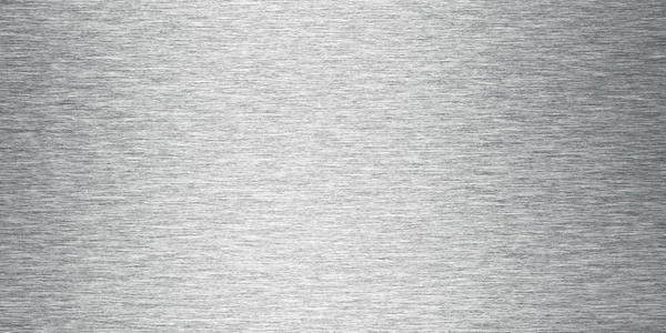 Silver Borstad Metall Bakgrund Banner — Stockfoto