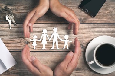 Elle Kağıt aile çevresinde aile Bakımı 