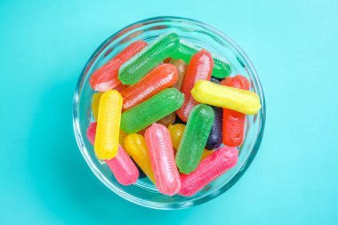 Tatlı parlak renkli şeker 