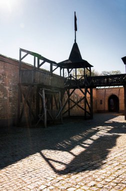 Kiev Kalesi - Kosyi Caponier. Kontrovy ışığında fotoğraf çekmek. Kiev, Ukrayna