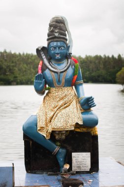 Grand Bassin 'deki Ganga Talao Tapınağı, Savanne, Mauritius.