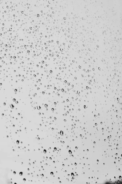 Regentropfen auf Glas — Stockfoto