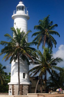 Deniz feneri alanı, Galle fort. Seylan adasının turistik cazibe. Sri Lanka.