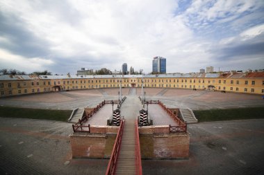 Kiev Kalesi - Kosyi Caponier. 17-19 yüzyılın tahkimatı. Kiev, Ukrayna