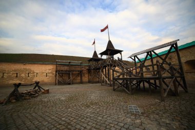 Kiev Kalesi - Kosyi Caponier. 17-19 yüzyılın tahkimatı. Kiev, Ukrayna