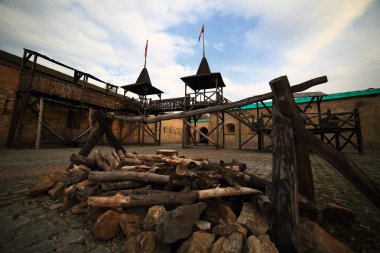 Kiev Kalesi - Kosyi Caponier. 17-19 yüzyılın tahkimatı. Kiev, Ukrayna