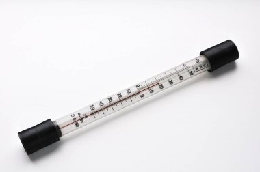 Beyaz arka plan üzerinde izole hava termometre.