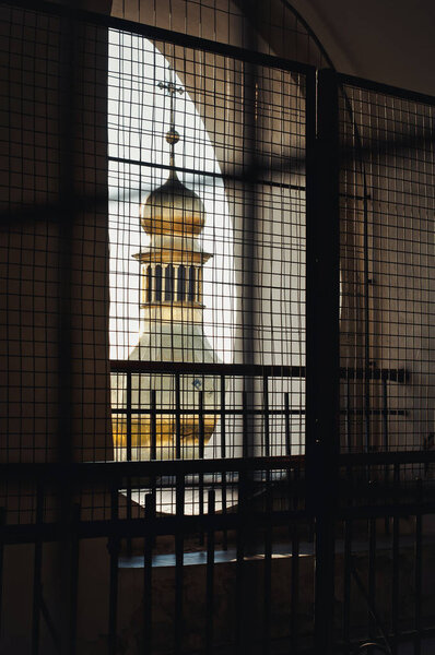 View from the bell tower to the Cathedral of St. Sophia of Kyiv