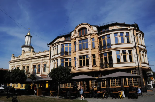 Architecture in the center of Ivano-Frankivsk city — Stock Photo, Image