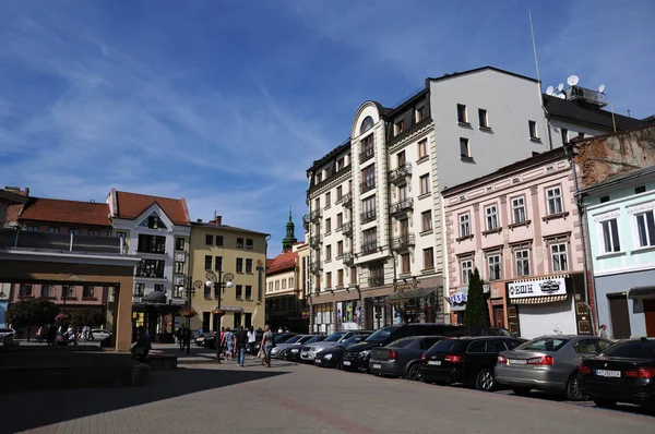 Architectuur in het centrum van Ivano-Frankivsk City — Stockfoto