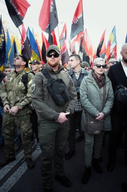 Upa'nın onuruna mart. Ukrayna Günü Savunucusu
