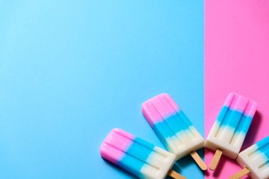 Meyve dondurma sopa, buzlu şeker, buz pop veya dondurucu c ile pop