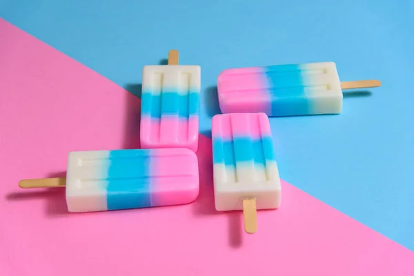 Fruit Ice cream stick , popsicle , ice pop or freezer pop with c