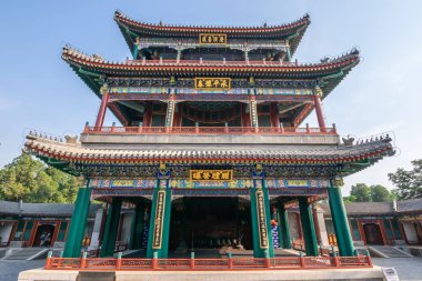 Pekin, Çin - 25 Mayıs 2018: Grand Theater'ın ikonik manzarası 