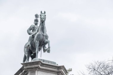 Tokyo, Japonya - 17 Mart 2019: İmparatorluk Anıtı'nın görünümü 