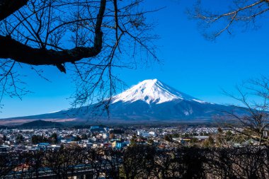 Fuji Dağı Panorama Ropeway'den Fuji Dağı görünümü