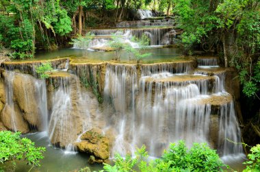 Huay Mae Khamin Şelalesi Tayland, Tayland 'daki tropikal orman