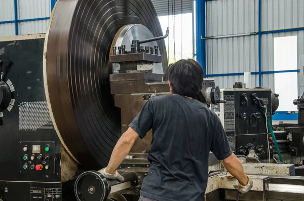 Frezarka Cnc Przemyśle Metalurgicznym — Zdjęcie stockowe