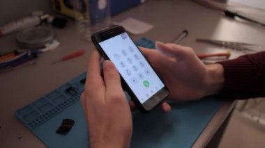 Görünüm kişi türleri sayıları ve aletleri ile iphone hoparlör işlenebilirlik Atölye kontrol için çağrıları kapatın