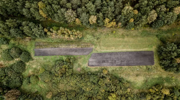 Vista Della Terra Dal Quadrocopter — Foto Stock