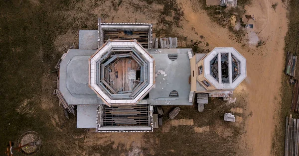 Construção da vista superior da Igreja — Fotografia de Stock