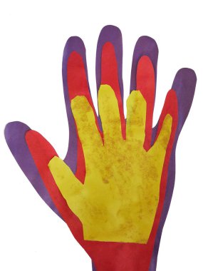 kağıt baba, anne, çocuk oyma el