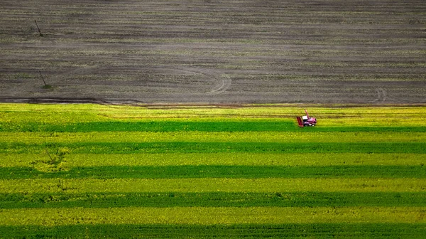 Zemědělství a zemědělství z pohledu z ptačí perspektivy — Stock fotografie