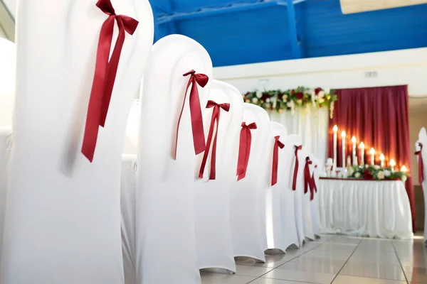 Beautiful chairs in the restaurant close-up — Stock Photo, Image