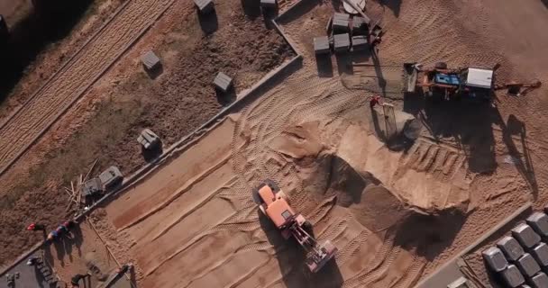 Vue Aérienne Sur Nouvelle Route Asphaltée Construction — Video
