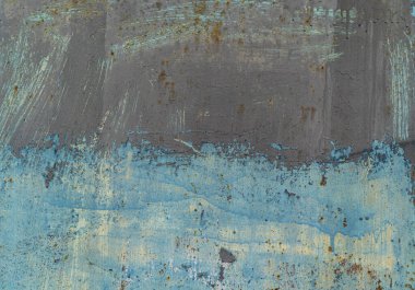 Mavi tonlarda paslı metal arkaplan