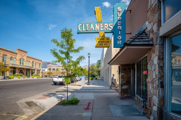 Vintage ticari oturum açma ticari bölge Logan, Utah