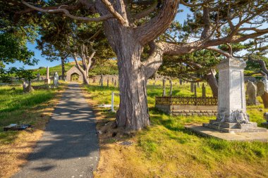 Gölgeli yolunu kullanarak th mezarlığı St. Tudno'nın kilise, Llandudno