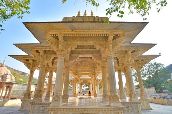 Symmetrical view on a cenotaph, Royal Gaitor, Jaipur, Rajasthan Royalty Free Stock Photos