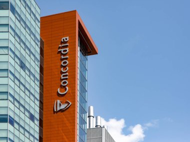 Concordia üniversitesi John Molson Building işareti, Montreal, Kanada