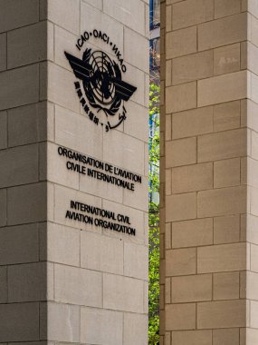 Uluslararası Sivil Havacılık Örgütü sign, Montreal, Kanada