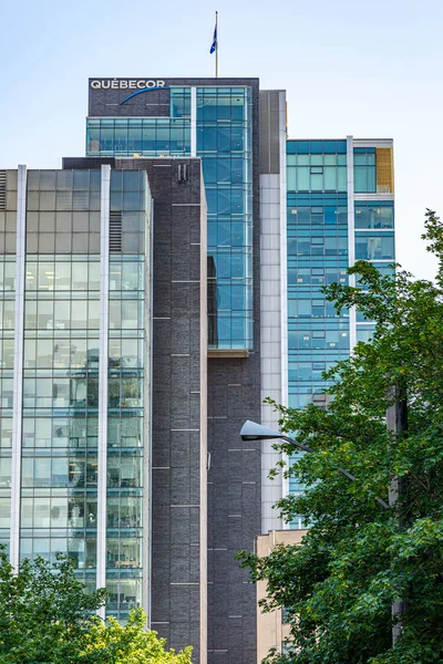 Quebecor na Viktoriině náměstí, Montreal, Kanada — Stock fotografie