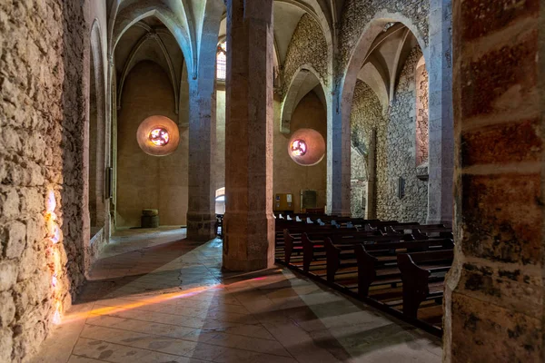 Kilise iç, Perouges, Fransa — Stok fotoğraf