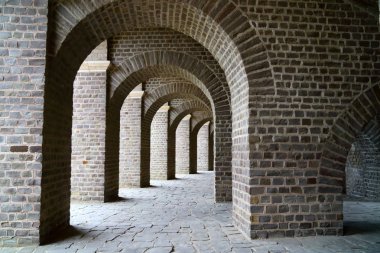 Antik Romalılar zamanında büyük amfitiyatro Xanten Almanca canlandırmak