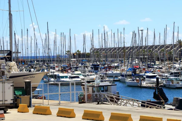 Haven Van Tazacorte Canarische Eilanden Palma Ligt Aan Westkant Van — Stockfoto